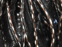 Кант лаковый косичка коричневая нитка (30м)