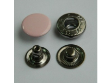 Кнопка 15мм эмаль (720шт) №133 св. розовая