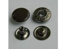 Кнопка 15мм эмаль (720шт) №301 коричневая