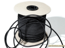 Резинка шнур производство  2,5мм (50м) черная