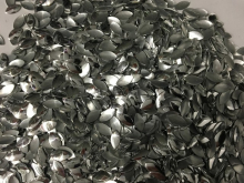 Камешки клеевые стразы металл 8х4мм (400шт) овал никель