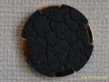 Кнопка декоративная №5 черная золото (1000шт)
