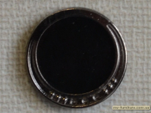 Кнопка декоративная №12 черная блек (1000шт)