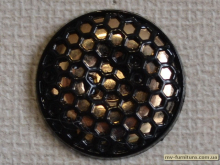 Кнопка декоративная №18 черная золото (1000шт)