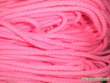 Шнур акрил 6мм (100м) розовый 00019