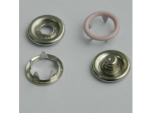 Кнопка трикотажная беби кольцо (bebi) (1440шт) №133 бл. розовый