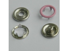 Кнопка трикотажная беби кольцо (bebi) (1440шт) №134 розовый