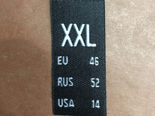   15 (100) 46 (XXL) 