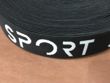 Резинка с логотипом Sport 40мм (25м) №1