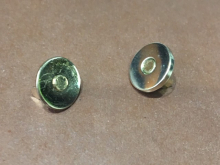 Кнопка магнитная металлическая 14мм тонкая (200шт) золото Турция