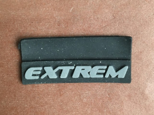 Этикетка силиконовая Extrem 1,5x3см под заказ (1шт)