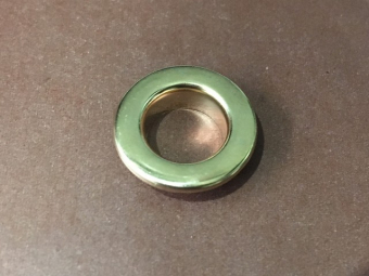 Блочка (люверс) нержавейка плоский 15мм №30 (1000шт) золото Блочка (люверс) нержавейка плоский 15мм №30 (1000шт) золото