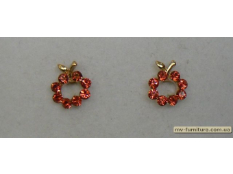 Гвоздик класика золото камень красный ягодка Гвоздик класика золото камень красный ягодка