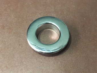 Блочка (люверс) нержавейка плоский 21мм №35 (1000шт) никель Блочка (люверс) нержавейка плоский 21мм №35 (1000шт) никель